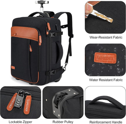 Lumesner Carry on Backpack, Extra Large 40L Flight Approved Travel Backpack for Men & Women