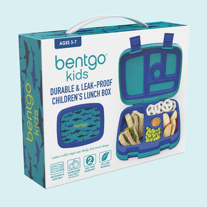 Bentgo Kids Prints (Unicorn) - Leak-Proof, 5-Compartment Bento-Style Kids Lunch Box - Ideal Portion Sizes for Ages 3 to 7 - BPA-Free and Food-Safe Materials