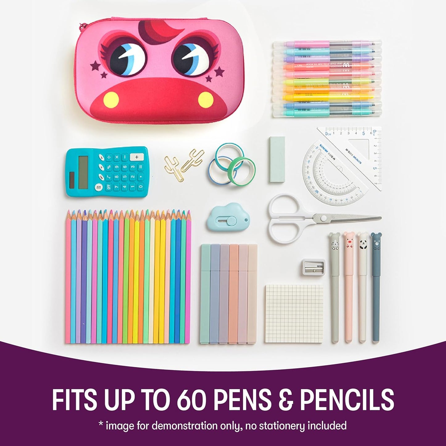 ZIPIT Beast Pencil Box for Kids | Pencil Case for School | Organizer Pencil Bag | Large Capacity Pencil Pouch (Red)