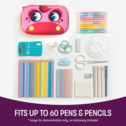 ZIPIT Beast Pencil Box for Kids | Pencil Case for School | Organizer Pencil Bag | Large Capacity Pencil Pouch (Red)