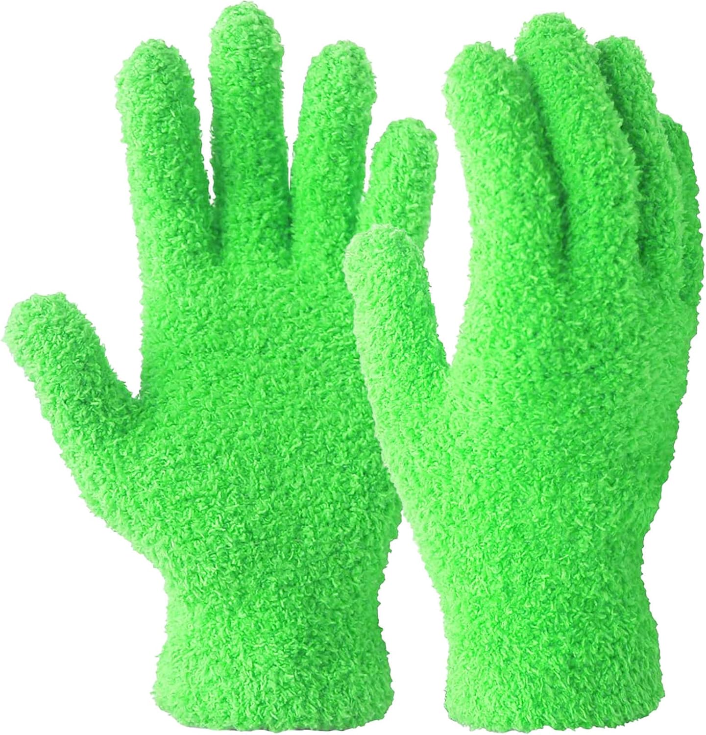 EvridWear Microfiber Auto Dusting Cleaning Gloves for Cars and Trucks, Dust Cleaning Gloves for House Cleaning, Perfect to Clean Mirrors, Lamps and Blinds (S/M)