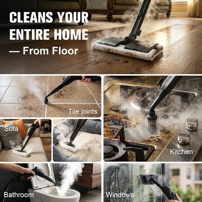 Waitbird 300°F Steam Cleaner for Grout and Tile, 4.5 Bar Steamer for Home