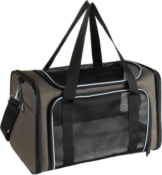 X-ZONE PET Airline Approved Pet Carriers,Soft Sided Collapsible Pet Travel Carrier for Medium Cats and Puppy