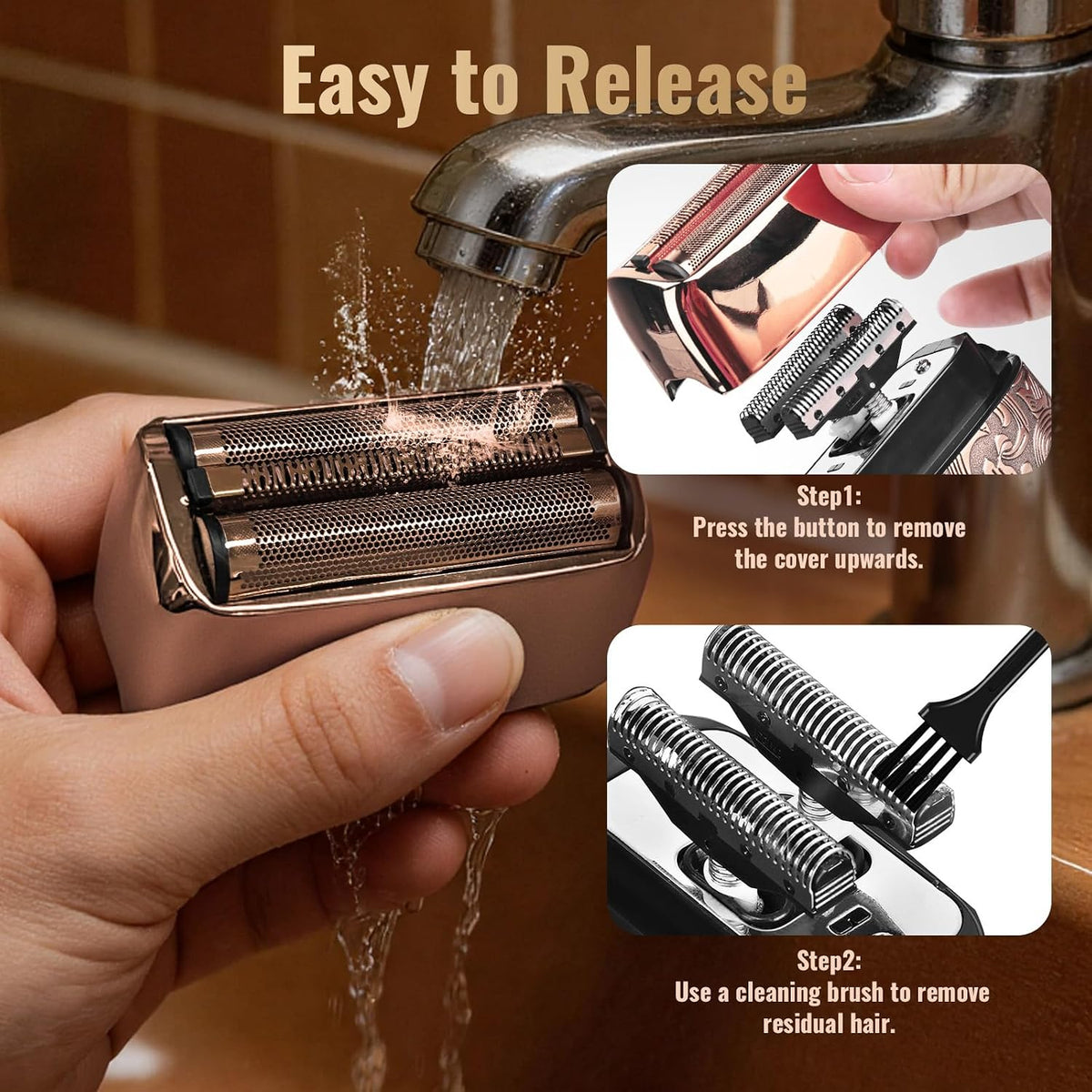 Ufree Foil Shaver and Beard Hair Trimmer Set, Men Electric Razor