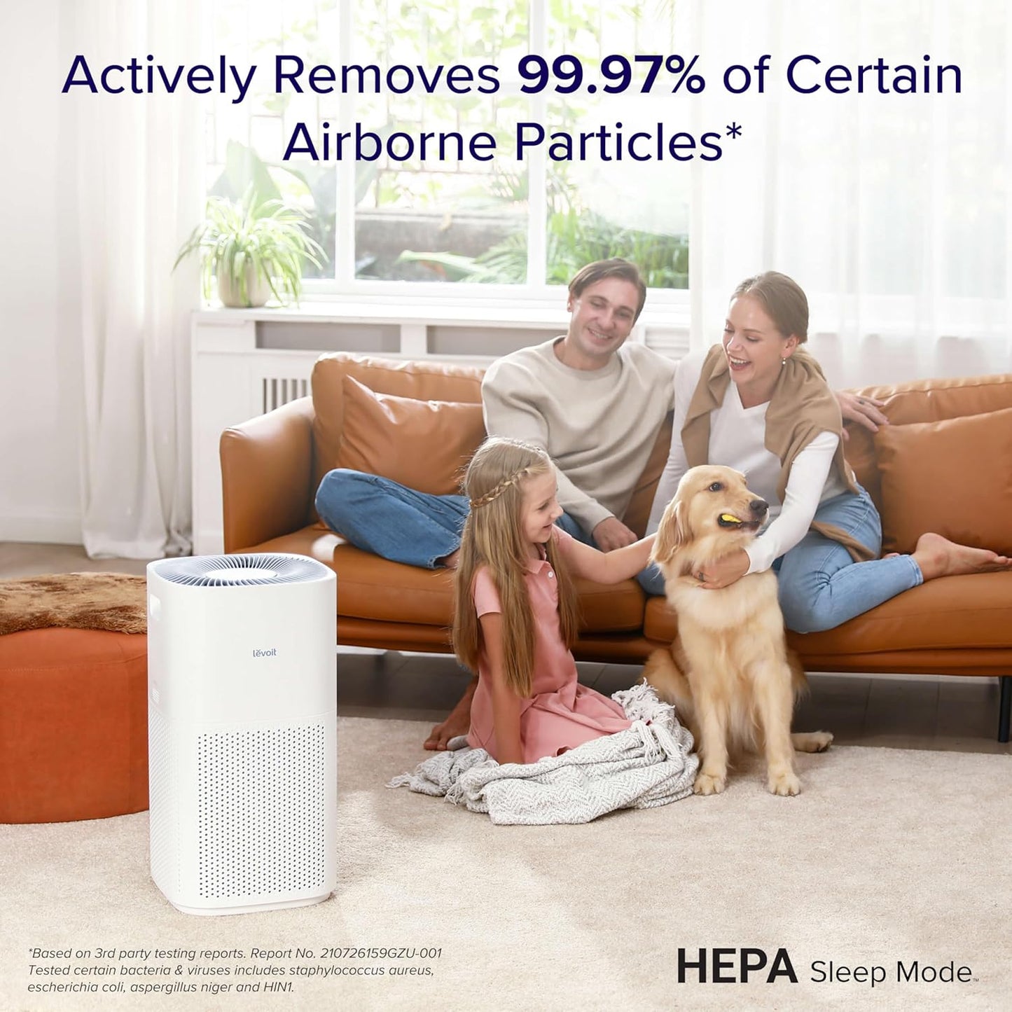 LEVOIT Air Purifiers with Washable Filters for Large Room Bedroom Home, Smart WiFi Air Quality Monitor, HEPA Sleep Mode and Auto Mode, Removes Pet Hairs, Allergies, Pollen, Smoke, Dust, Vital100S