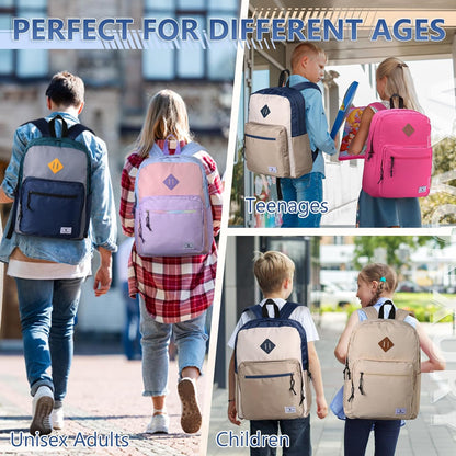 School Backpack for Kids,Lightweight Water Resistant Work Travel Backpack for Women Men Teens VONXURY