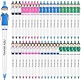 24 Pcs Nurse Pens Bulk Nurses Week Gift Funny Lovely Cartoon Ballpoint Black Ink Retractable Nursing Pen Nurse Day Gifts Party Favors Appreciation Gift for Women Men Doctor Teachers Medical Assistants