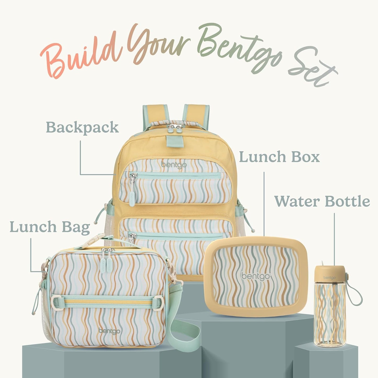 Bentgo Kids 5-Compartment Leak-Proof Bento-Style Lunch Box (Whimsy & Wonder Collection) - Ideal for Ages 3-7, Drop-Proof & Durable, Dishwasher Safe, & PFAS & BPA-Free Materials (Starry Sprinkle)