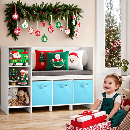 ShellKingdom Storage Bins, Foldable Fabric Storage Cubes And Cloth Organizer Drawer For Closet And Toys, 6 Pack (Lavender+Light Blue+Pink)