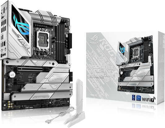 ASUS ROG Strix Z790-A Gaming WiFi II (WiFi 7) LGA 1700(Intel® 14th & 13th & 12th Gen) ATX Gaming Motherboard(16 + 1+2 Power Stages, DDR5, 5X M.2 Slots, PCIe 5.0 x16)