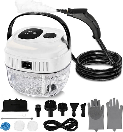 Steam Cleaner Handheld 6 Level Adjustable Steam 1700ML Tank 13s Heat-Up