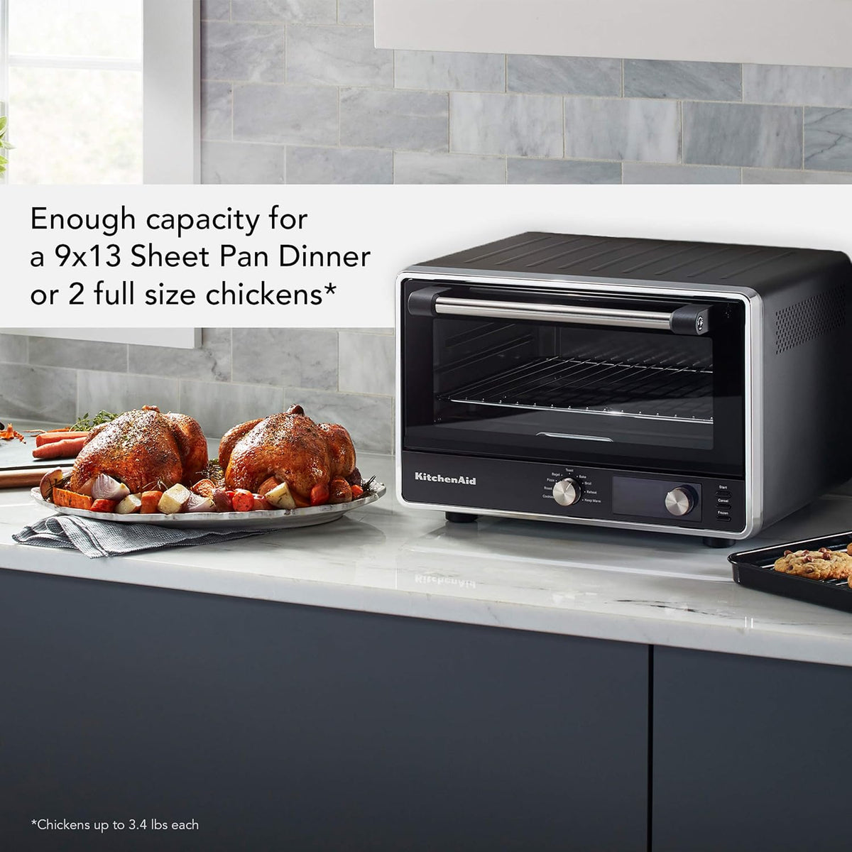 KitchenAid Digital Air Fryer Countertop Oven, KCO124BM, Black Matte