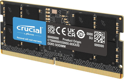Crucial 128GB Kit (2X64GB) DDR5 RAM 5600MHz (or 5200MHz or 4800MHz) Laptop Memory Kit, SODIMM 262-Pin, Compatible with Latest Intel Core Ultra and AMD Ryzen 8000 & Above – CT2K64G56C46S5