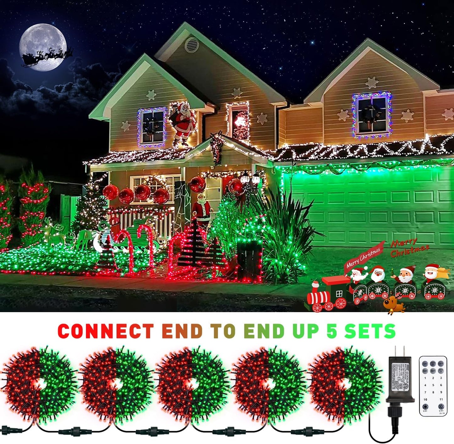 JMEXSUSS 66ft 200 LED Halloween Lights Outdoor, Orange String Lights Clear Wire, 8 Modes Orange Halloween Christmas String Lights Plug in for Tree Indoor Patio Garden Thanksgiving Decorations