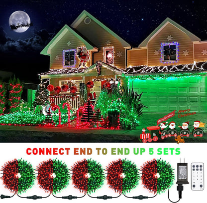 JMEXSUSS 66ft 200 LED Halloween Lights Outdoor, Orange String Lights Clear Wire, 8 Modes Orange Halloween Christmas String Lights Plug in for Tree Indoor Patio Garden Thanksgiving Decorations
