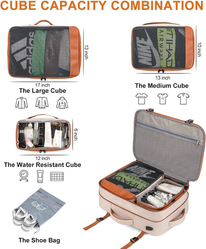 Lumesner Carry on Backpack, Extra Large 40L Flight Approved Travel Backpack for Men & Women