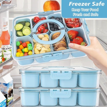 Purilite Select Clear Compartmentalized Snack Box