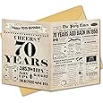 70th Birthday Card, 70th Birthday Decorations for Women Men, Happy Birthday 3D Cards for 70 Year Old Grandpa Grandma, Birthday Gift Box for Mother Dad