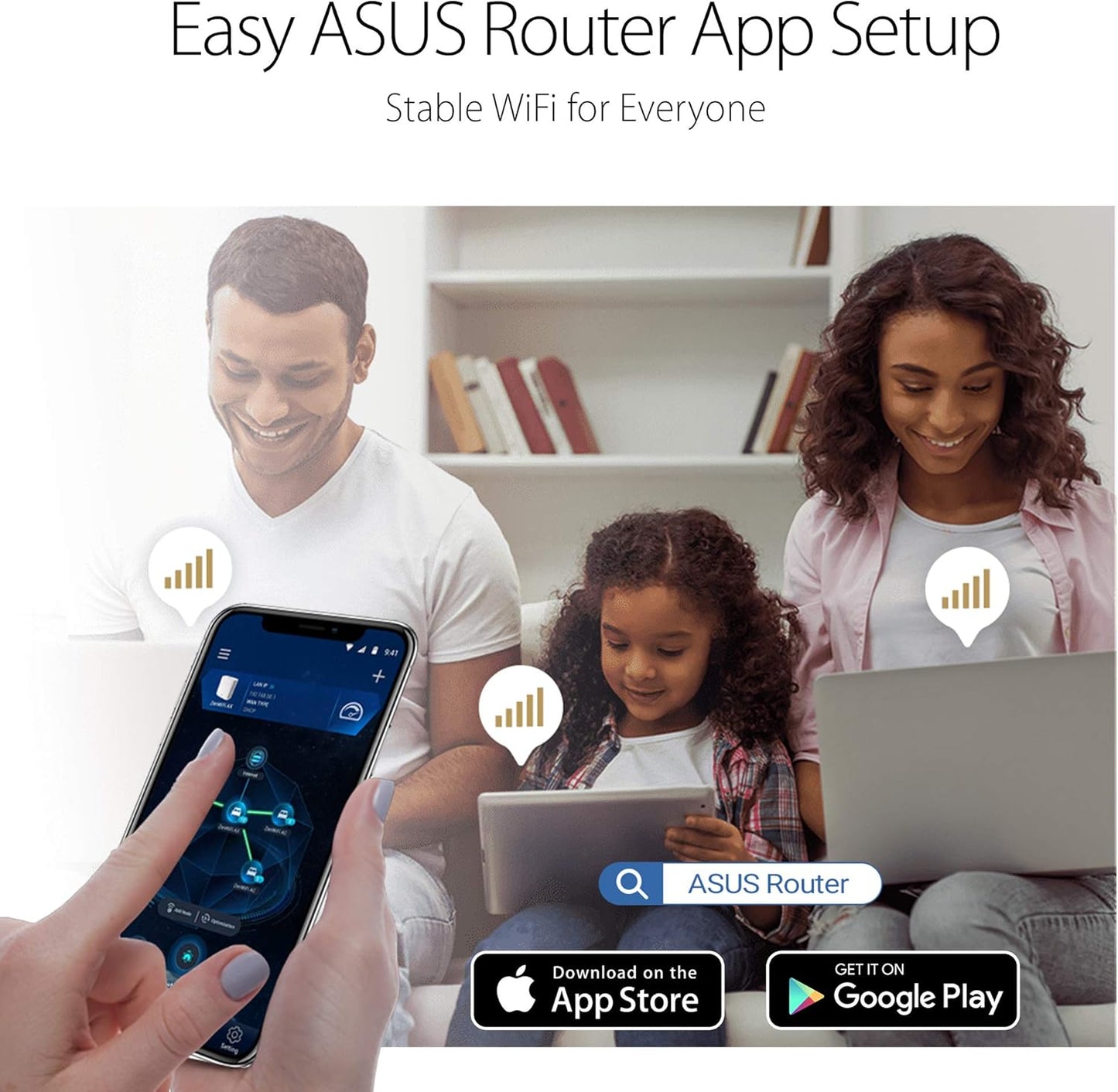 ASUS AC1750 WiFi Router (RT-AC65) - Dual Band Wireless Internet Router, Easy Setup, Parental Control, USB 3.0, AiRadar Beamforming Technology extends Speed, Stability & Coverage, MU-MIMO