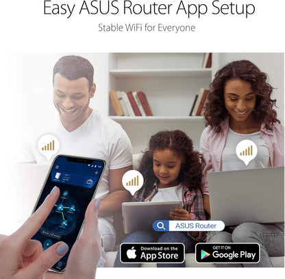 ASUS AC1750 WiFi Router (RT-AC65) - Dual Band Wireless Internet Router, Easy Setup, Parental Control, USB 3.0, AiRadar Beamforming Technology extends Speed, Stability & Coverage, MU-MIMO