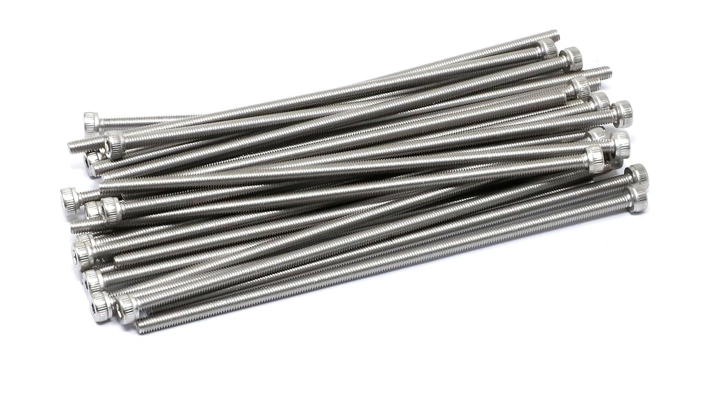 iexcell 25 Pcs M6 x 20mm Thread Pitch 1 mm Stainless Steel 304 Hex Socket Head Cap Screws Bolts Kit