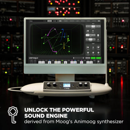 Moog Theremin - Theremini | Pitch Correction, CV Out, Built-In Tuner and Speaker, AniMOOG Synthesizer Sound Engine with 32 Presets, LCD Screen