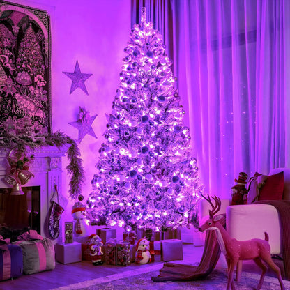 JMEXSUSS 66ft 200 LED Halloween Lights Outdoor, Orange String Lights Clear Wire, 8 Modes Orange Halloween Christmas String Lights Plug in for Tree Indoor Patio Garden Thanksgiving Decorations