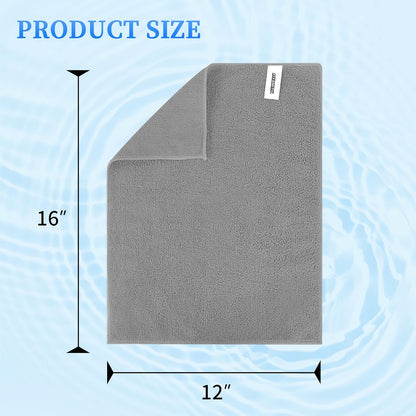 Microfiber Cleaning Cloth Pack of 8, 12 x 16 Inch Lint-Free and Streak-Free Cleaning Towels for Car, Kitchen, Home, Office, and Glass Surfaces - PuriLite