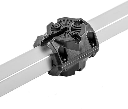 YakAttack MightyMount Duo Rail Adapter – 2 Pack | Fits Hobie H-Rail & 1” Square Tubing | Dual-Sided T-Bolt Mount for Rod Holders, Fish Finders, Track Accessories | Yak Attack USA-Made