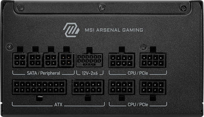MSI MAG A750GL PCIE 5 Gaming Power Supply - Full Modular - 80 Plus Gold Certified 750W - Compact Size - ATX PSU - PuriLite