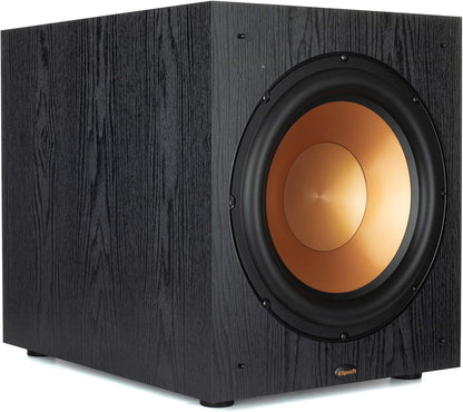 Klipsch Synergy Black Label Sub-120 12” Front-Firing Subwoofer with 200 Watts of Continuous & 400 watts of Dynamic Power, and Digital Amplifier for Powerful Home Theater Bass in Black