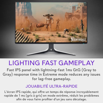 Alienware 25 Gaming Monitor AW2523HF 24.5" IPS LED Full HD (1920 × 1080) 360Hz Display - AMD FreeSync - VESA - Monitor (USB, HDMI) Height/Tilt/Swivel/Pivot Adjustability - Dark Side of The Moon