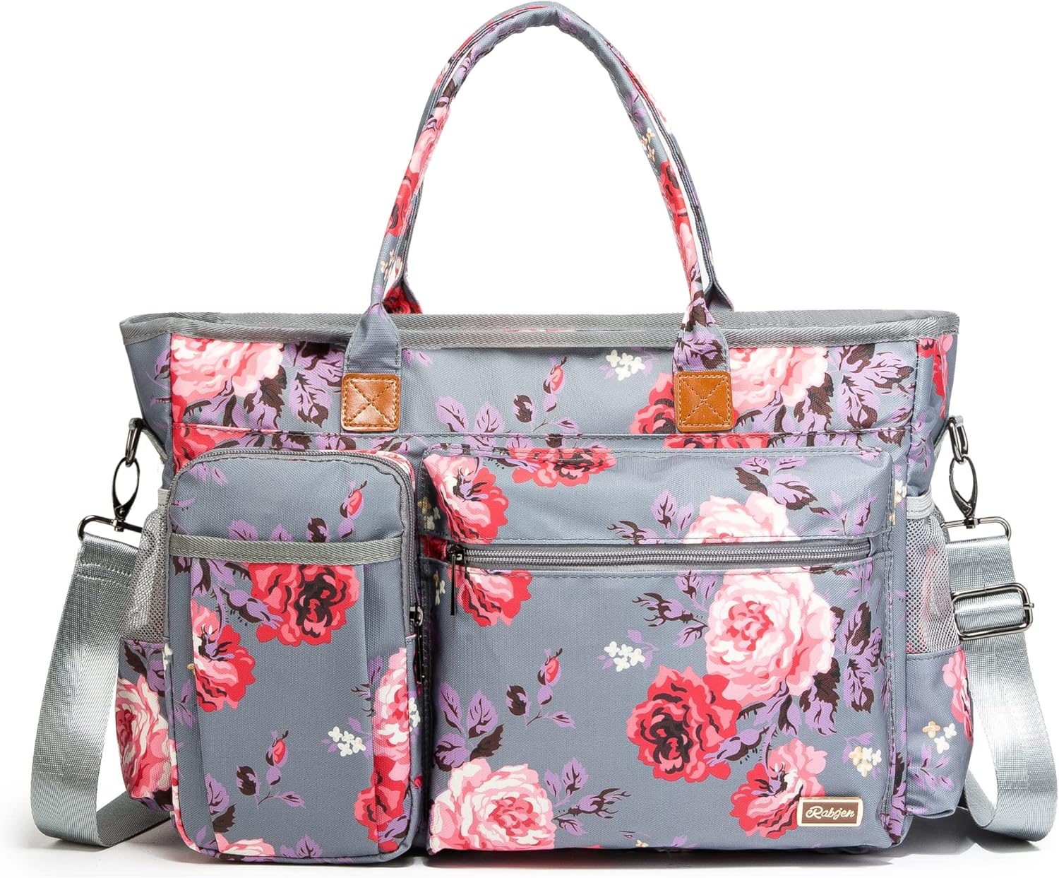 Laptop Tote Bag, Middle Size Computer Messenger Teacher Bag with 15.6'' Padded Laptop Sleeve - PuriLite