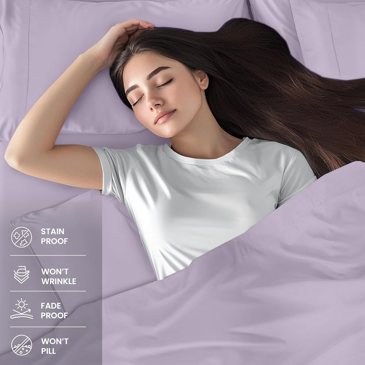 Utopia Bedding Queen Bed Sheet Set - 4 Piece Bedding - Soft Brushed Microfiber Fabric - Shrinkage & Fade Resistant - Easy Care (White)