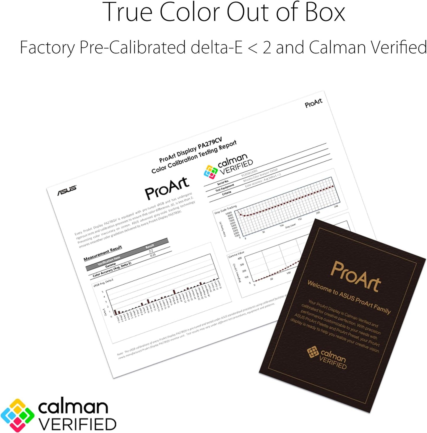 ASUS ProArt Display PA279CV 27” 4K HDR UHD (3840 x 2160) Monitor, IPS, 100% sRGB/Rec. 709, ΔE < 2, USB-C DisplayPort HDMI USB hub, Calman Verified, Eye Care, Tilt Pivot Swivel Height Adjustable