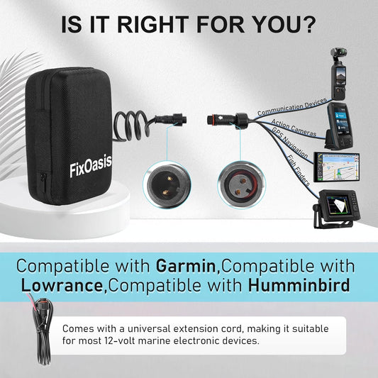 10Ah High-Capacity Fish Finder Battery and Charger Kit,Compact & Portable for Kayak,Compatible with GPS,Fish Finders,and Most 12V Electronics,with a Reusable Lifespan of at Least 5 Years