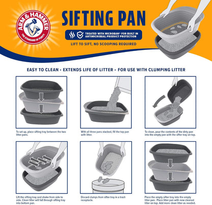 Arm & Hammer 42036 Large Sifting Litter Pan