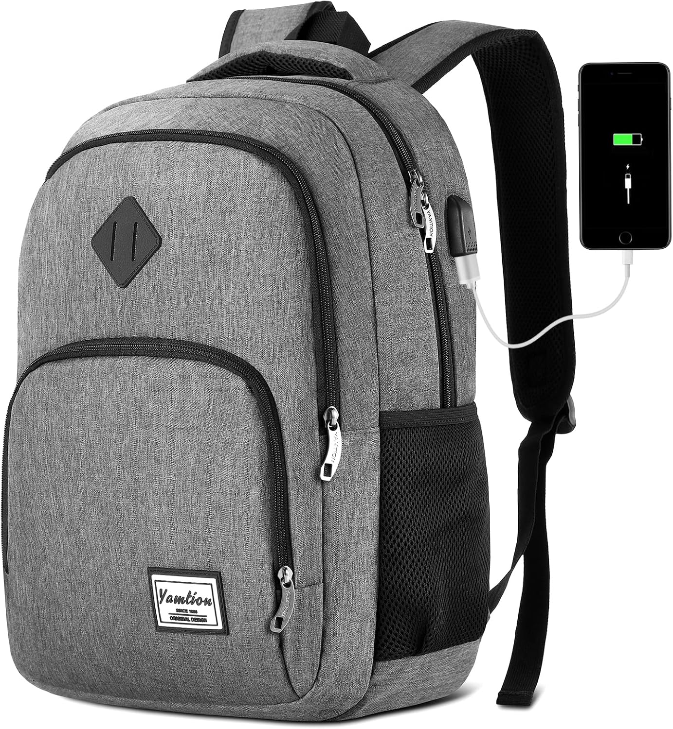 Backpack for Teen Girls,Boys School Backpack for Women with USB,College Backpack,Big Flower