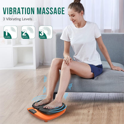 Snailax Vibration Foot Massager with Heat,Remote Control, Electric Foot Legs Back Massager Machine, 3 Levels Vibration Intensity & 3 Massage Modes, Gifts for Women Men