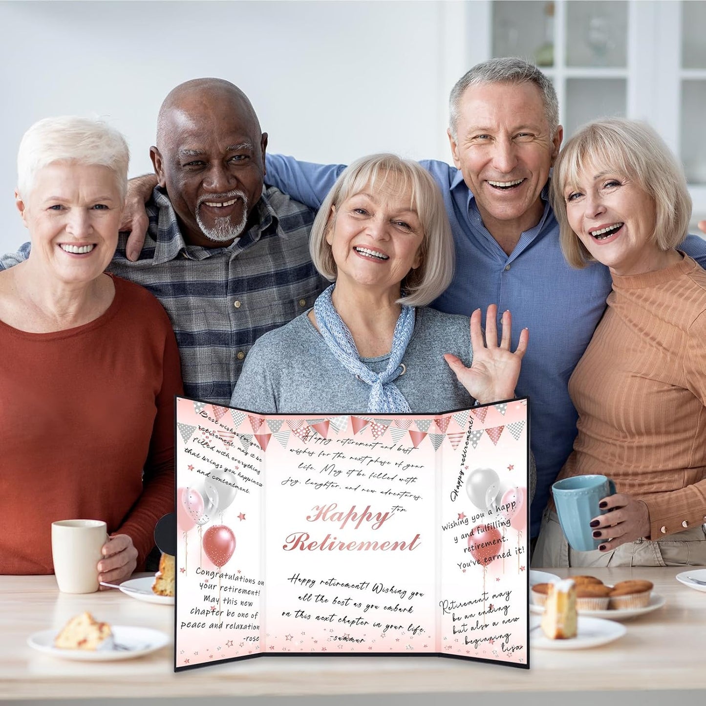 Roetyce Retirement Party Decorations, Funny Retirement Guest Book Alternative, Hapyy Retirement Decorations, Best Retirement Gifts for Women Men, Retirement Signature Board Book, Jumbo Retirement Card