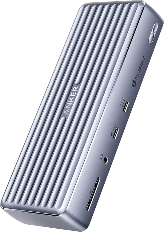 Anker Apex 12-in-1 Thunderbolt 4 Dock, Max 90W Charging, Triple 4K | 20W Power Delivery, Single 8K, 2 USB-A 3.1 Gen 2, 2 USB 2.0, Ethernet, Audio, SD 4.0, for TB4 Laptops