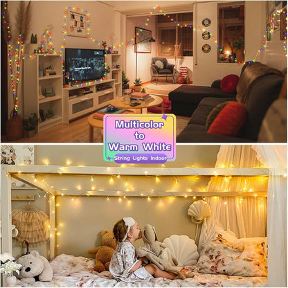 JMEXSUSS 66ft 200 LED Halloween Lights Outdoor, Orange String Lights Clear Wire, 8 Modes Orange Halloween Christmas String Lights Plug in for Tree Indoor Patio Garden Thanksgiving Decorations