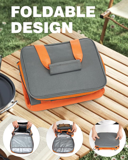 Fitense Soft Cooler Bag Insulated 50 Cans/33L, 27 Cans/20L Camping Cooler 4-Layer Leakproof, Collapsible Portable Lunch Cooler for Beach, Travel, Picnic, Grocery, Kayaking