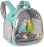 Small Bird Travel Carrier Backpack (Green, Perch & Tray Set)
