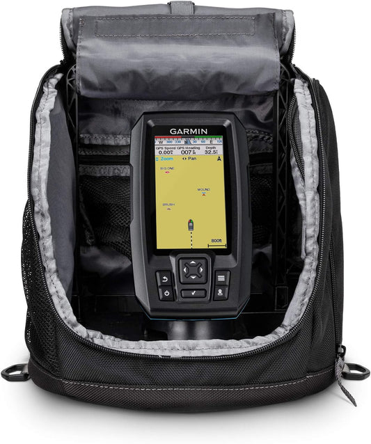 Garmin STRIKER Plus 4 Ice Fishing Bundle, Includes Portable STRIKER Plus 4 Fishfinder and Dual Beam-IF Transducer - PuriLite