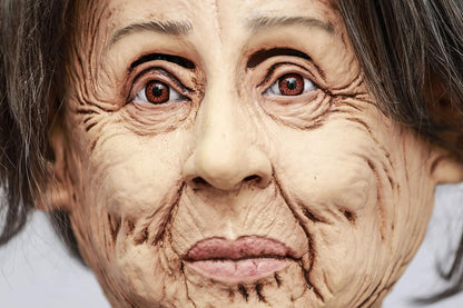 CreepyParty Novelty Halloween Costume Party Latex Human Head Mask Old Lady