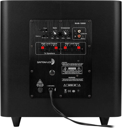 Dayton Audio SUB-1000 10-Inch 100 Watt Powered Subwoofer