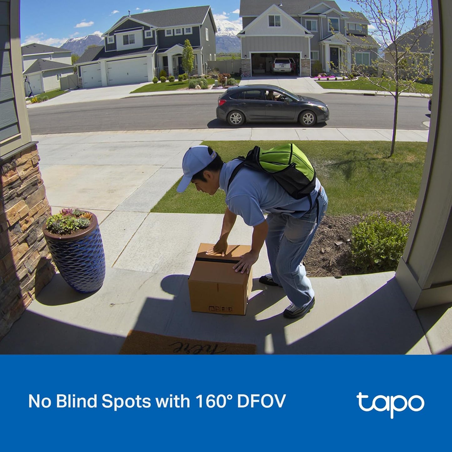 Tapo 2K Wireless Smart Video Doorbell, D205, 160° Ultra-Wide View | Person Detection, 2-Way Talk, Ring Call, Night Vision, Subscription-Free Local Storage or Optional Cloud