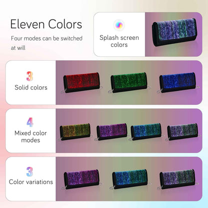 Larcenciel Clutch Purse for Women, LED Light Up Purse - 11 Neon Glow Modes, Holographic Evening Bag with Chain Strap, Rechargeable Party Handbag for Prom Disco Club Bar Night Events Weddings (Black)