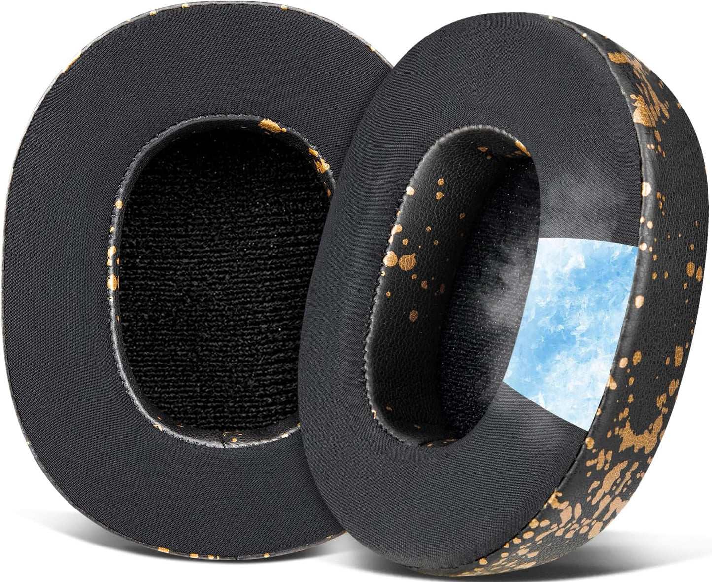 SOULWIT Replacement Earpads for Skullcandy Hesh 3/ANC/Evo & Crusher Wireless/ANC/Evo & Venue ANC Over-Ear Headphones, Ear Pads Cushions with Noise Isolation Foam - Hesh3 PL Black